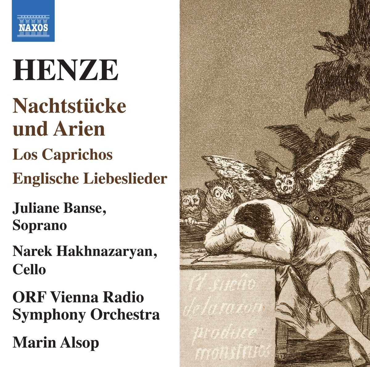 Nachtstücke Und Arien - Banse  Hakhnazaryan  Alsop  Orf Rso Wien. (CD)