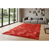 KUHFELL online & NOMAD Fellteppich KUHFELL PATCHWORK TEPPICH IN DIVERSEN FARBEN rot 180 cm