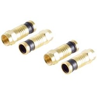 ShiverPeaks BS15-300714 F-Stecker Kompression, vergoldet Anschlüsse: F-Stecker Kabel-Durchmesser: 7