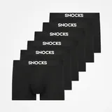 SNOCKS Boxershorts mit Eingriff | Schwarz | L