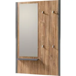 Garderobenpaneel HOME AFFAIRE "Detroit", braun (braun, schieferfarben), Holzwerkstoff, Garderobenpaneele, Breite ca. 90 cm
