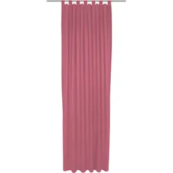 Vorhang WIRTH "Uni Collection", pink, B:142cm H:185cm, Baumwolle (Bio-Baumwolle), Gardinen, nach Maß