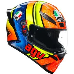 AGV K1 S Izan, Integralhelm - Orange/Neon-Gelb/Blau/Schwarz - L