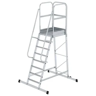 Günzburger Aluminium-Podest-Treppe 8 Stufen (303108)