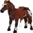 Homcom Kinder Reitpferd braun