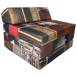 FORTISLINE Klappmatratze 200x70x10cm - 3-teilige Faltmatratze - H2 Gästematratze - Camping Faltbare - Kamping Bett - Waschbar Bezug - Erwachsene Klappbar - Reisematratze - Schaumstoff Matratze