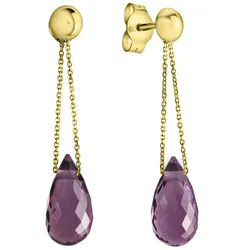 Celesta Gold Ohrring 375 Gelbgold Amethyst