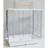 ollesch Vogelkäfig Großer Vogelkäfig 160 x 110 x 50 cm weiß