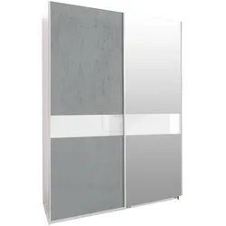 Schwebetürenschrank WEIMAR - grau