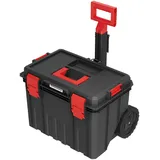 Werkzeugtrolley PROSPERPLAST "MODULAR SOLUTION", schwarz (schwarz, rot), B:53cm H:39cm T:35,5cm, Kunststoff, Aufbewahrungsboxen, 53 x 35,5 x 39 cm