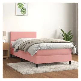 vidaXL Boxspringbett 100 x 200 cm Rosa