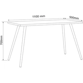 VCM Schreibtisch Salia Braun