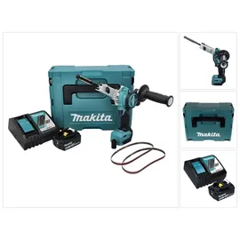 Makita DBS 180 RG1J Akku Bandfeile 18 V 9 x 533 mm Brushless + 1x Akku 6,0 Ah + Ladegerät + Makpac