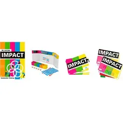 PLAYROOM Moderationszubehör IMPACT FLIP Starter Set DE 1x IMPACT FLIP-Papierblock, 1x GECKO Workshopset, 2x SDG-Kartenset (Sustainable Development Goals), 1x Moderationskartenset