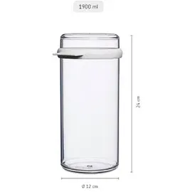 Mepal Stora Vorratsdose rund weiß 24,0 cm 1,9 l