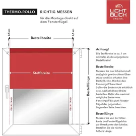 Lichtblick Thermo-Rollo Klemmfix 45 x 150 cm terracotta