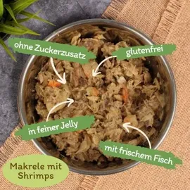 Lyra Pet 48 x 85 g Lecker.Pet® Surf'n'Turf Pouches Katzenfutter in feiner Jelly Nassfutter 4er Mix Multipack