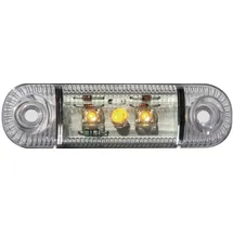 SECORÜT Umriss-Markierungsleuchte Markierungsleuchte seitlich 12 V, 24V Orange Klarglas