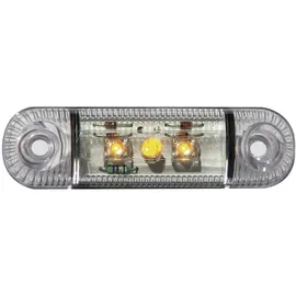 SECORÜT Umriss-Markierungsleuchte Markierungsleuchte seitlich 12 V, 24V Orange Klarglas