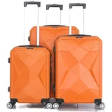 Cheffinger Reisekoffer Koffer 3-teilig Hartschale Trolley Set Kofferset Handgepäck Gepäck Reisetasche