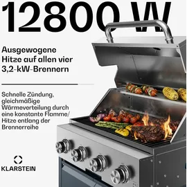 Klarstein WaldChef Gasgrill schwarz