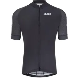 Frauen Essentials Kurzarm-Radtrikot - Schwarz M