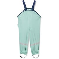 Playshoes Matschhose Regenlatzhose Fleece-Futter Unisex Kinder Wind- und wasserdichte Regenhose Regenbekleidung, grün 140