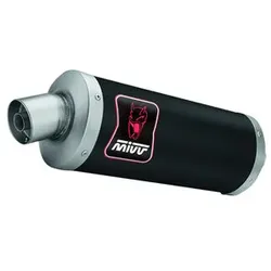 MIVV Dakar Auspuffsystem Mit Eg-Be Edelstahl / Edelstahl Schwarz