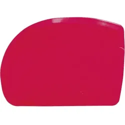 SCHNEIDER Teigschaber, asymmetrisch, Teigabstecher, Abmessung: 128 x 90 mm, ABS-Kunststoff, Farbe: rot