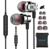 Blukar In-Ear-Kopfhörer, Kopfhörer mit Mikrofon und Kabel, komfortable Geräuschreduzierung, Stereo-Sound, Lautstärkeregler für Galaxy, Mate und alle 3,5 mm Kopfhörergeräte