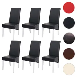MCW Esszimmerstuhl Cesena Kunstleder schwarz 6er Set