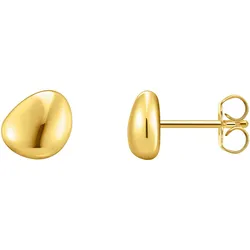 Paar Ohrstecker THOMAS SABO "Schmuck Silber 925 Ohrringe organisches Design, H2307-001, H2307-413", gold (gelbgoldfarben), Ohrringe, Damen, Silber 925 (Sterlingsilber)