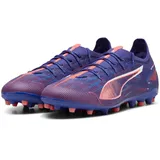 Puma Ultra 5 PRO MG Soccer Shoe, Lapis Lazuli White-Sunset Glow, 44 EU