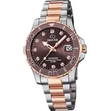 Jaguar Damen Uhr Analog J871/2 Edelstahl Armbanduhr silber rosegold D2UJ871/2 - Silber