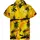 King Kameha Funky Hawaiihemd Kids Kinder Jungs, Kurzarm, Print Surf, Gelb, 6 - 6 Jahre