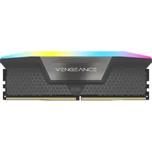 Corsair Vengeance RGB DDR5 - Kit DDR5-5200 CL40 AMD EXPO Intel XMP iCUE Kompatibler Computerspeicher - Grau