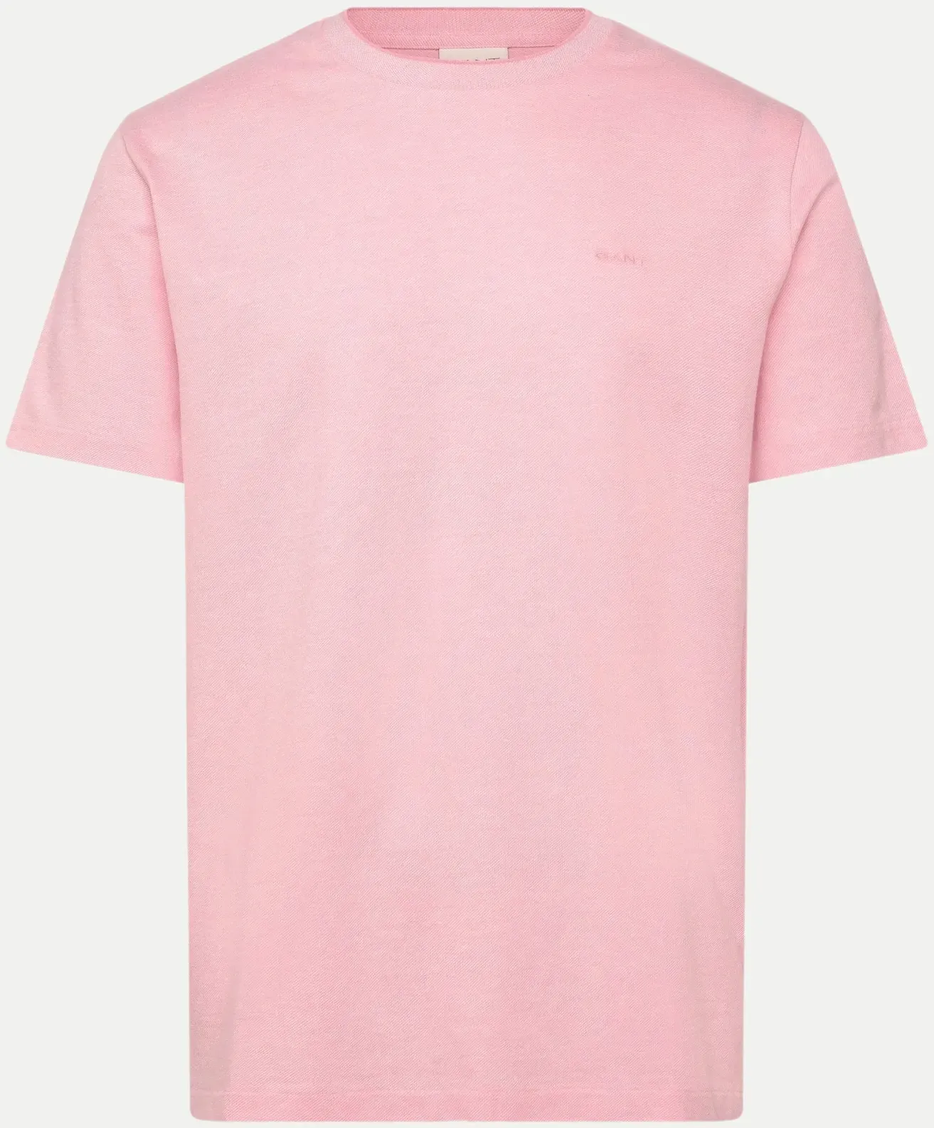 Basic T-Shirt aus Pique Rosa XL