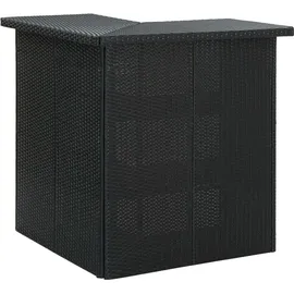 vidaXL Gartenbar Set 8-tlg. Schwarz