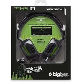 Bigben Interactive Gaming Headset für Xbox 360 und PC 3m Kabel und 40-mm-Lautsprechern Schwarz