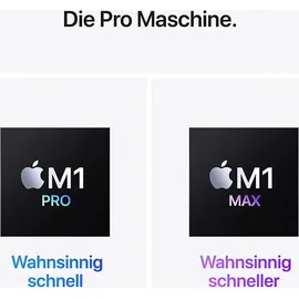 Apple MacBook Pro 2021 14,2" M1 Pro 8-Core CPU 16 GB RAM 512 GB SSD 14-Core GPU space grau