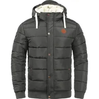 Blend BHFrederico Herren Winterjacke Steppjacke warme Jacke gefüttert mit Kapuze Kordelzug Eingrifftaschen Regular fit - Grau L