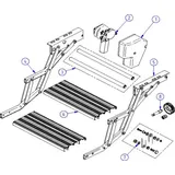 Thule Schere links, Omnistep 12 V double alu Nr. 1500600418)