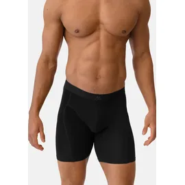 Danish Endurance Bamboo Trunks Extra Long rot/schwarz L 6er Pack