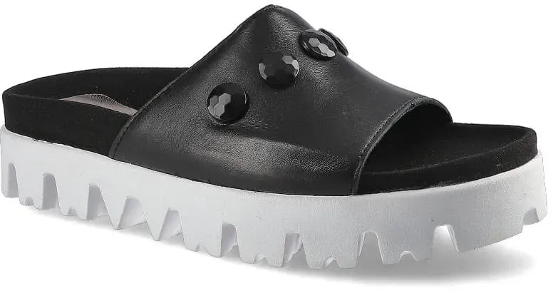 Schwarze Pantoletten Simen Bequeme Sommerschuhe, 36