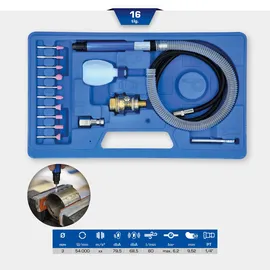 BRILLIANT TOOLS Druckluft-Stiftschleifer-Satz 16-tlg