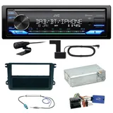 JVC KD-X482DBT Bluetooth DAB Einbauset für Beetle Jetta Sharan Tiguan T5