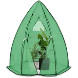 VOUNOT Vounot® Gewächshaus Foliengewächshaus für Balkon, Garten, überwinterungszelt für Pflanzen, Tomatengewächshaus Winterfest Stabil, 160x160x180cm Grün