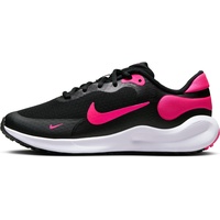 Nike Revolution 7 (GS) Sneaker, Black Hyper Pink White, 38