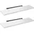 Woltu Wandregal 120 x 3,8 x 22,9 cm Weiß