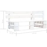 vidaXL Eckbank 25 x 55 x 25 cm Weiß